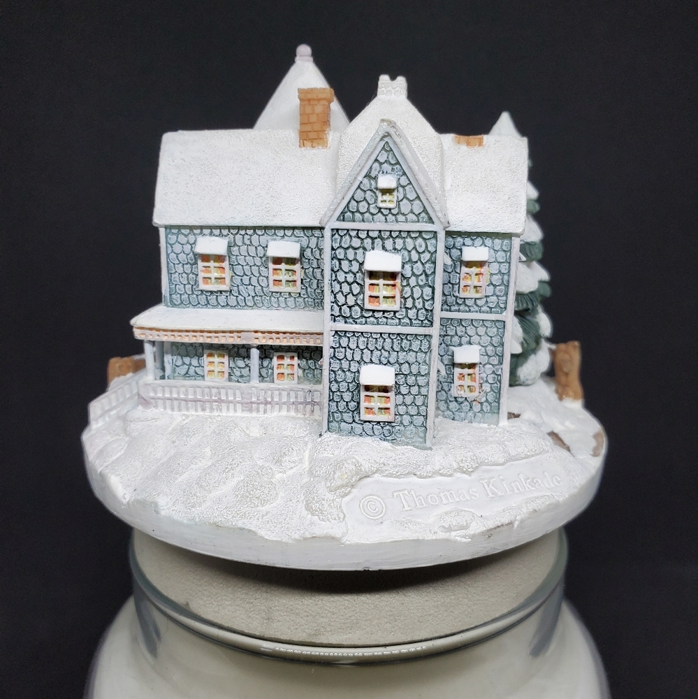 2002 Thomas Kinkade "Holiday Gathering" Candle Topper - Picture 3 of 6
